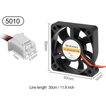 3D tisk Chladící ventilátor 5010 12V / 24V 24v