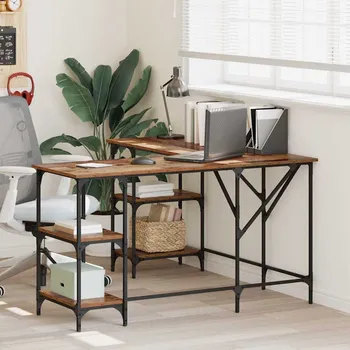 Psací stůl vidaXL Stůl Staré dřevo 139 x 139 x 75 cm kompozitní dřevo [882868]