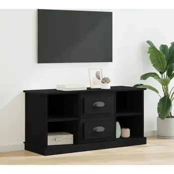 Televizní stolek vidaXL Televizní skříň Černý dub 99,5 x 35,5 x 48 cm kompozitní dřevo [881380]