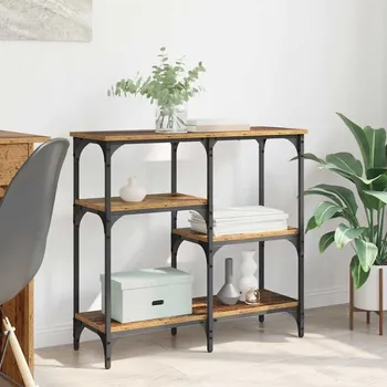 Konzolový stolek vidaXL Konzolový stolek Staré dřevo 80 x 29 x 75 cm kompozitní dřevo [882211]