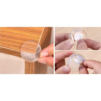 Dětský bezpečnostní prvek Ochrana, kryt na roh stolu a jiné ostré hrany 3x3 cm bezbarvy- sada 1/2/4 Varianta: 1