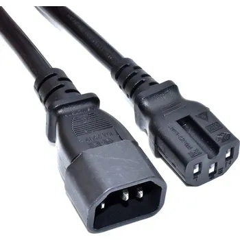 Prodlužovací kabel Napájecí kabel C14 / C15 3m Akyga AK-UP-07