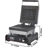 G.Gastro Clearance | (2) Brussels Waffle Iron – Interchangeable 250×250 mm Plates, 1.2 kW