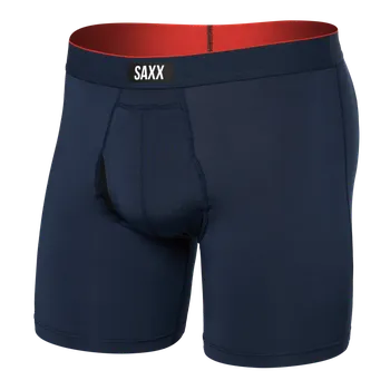 Boxerky Pánské boxerky Saxx Multi-Sport Mesh Boxer Brief Fly Navy Xxl