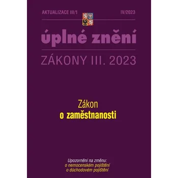 Aktualizace III/1 Zákon o zaměstnanosti