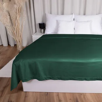Přehoz na lůžko Sametový přehoz na postel Velvet Premium SVP-044 Lesní zelená Na míru