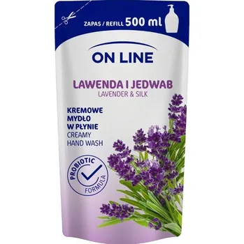 Dětská kosmetika On Line Tekuté mýdlo Levandule a hedvábí náhradní náplň (500ml)