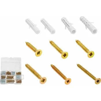 Hmoždinka Wadfow Hmoždinka s vrutem do dřevotřísky sada 159ks