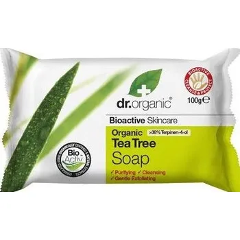 Dětská kosmetika Dr. Organic Bio mýdlo Tea Tree - čajovník (100g)