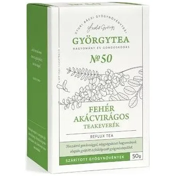 Lék při potížích s trávením Györgytea Čajová směs z květů bílé akácie - sypaný čaj na reflux (50g)