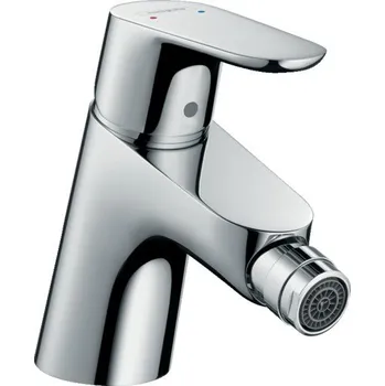 Hansgrohe Focus, páková bidetová baterie s odtokovou soupravou Push-Open, chromová, HAN-31922000