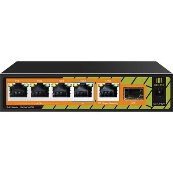 Switch Conexpro GNT-P1006G6, PoE switch, 5x LAN, 4x PoE, 1x SFP