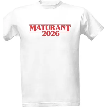 Pánské tričko Tričko s potiskem Maturant 2026 na motivy Stranger Things varianta 2 pánské