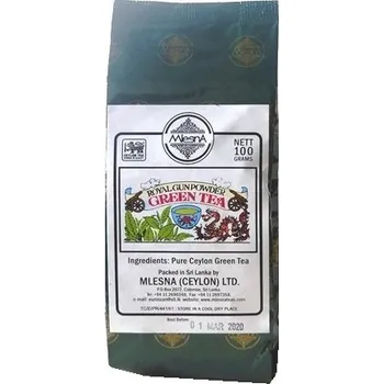 Sušená zelenina Mlesna Royal Gunpowder Zelený čaj sypaný (100g)