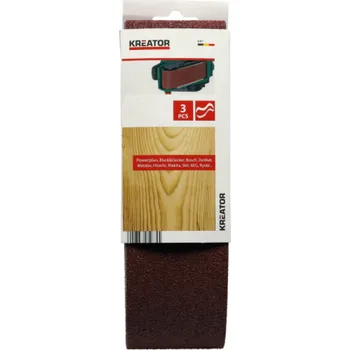 Příslušenství k nářadí Kreator KRT243005 - 3x Brusný pás 100 x 610 G80