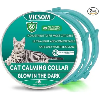 Obojek pro kočku VICSOM 2 ks modrá