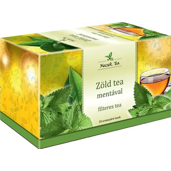 Sušená zelenina Mecsek Porcovaný zelený čaj s mátou (20ks)