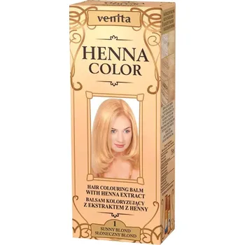 Příslušenství k barvení vlasů Venita Henna Color přírodní barva na vlasy 1 - sluneční blond (75ml)