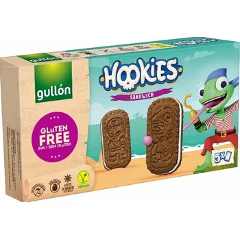 Gullón Hookies Sandwich Bezlepkové Kakaové sušenky s krémovou náplní (230g)