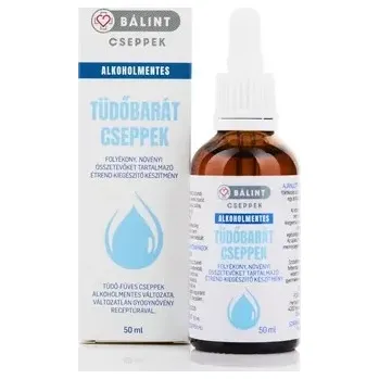 Lék na bolest, zánět a horečku Bálint cseppek Plicní bylinkové kapky z 8 léčivých rostlin - bez alkoholu (50ml)