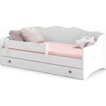 ADRK Dětská postel Emka včetně roštu a matrace 160 x 80 cm Zvolte variantu: Bílá + šedá