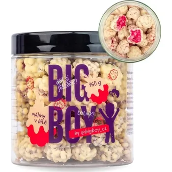 Čokoláda BIG BOY Maliny v bílé čokoládě