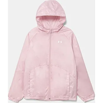 Dívčí bunda Dětská bunda Under Armour SPORT WINDBREAKER JKT 1384206 růžová 30X, vel. 122-127