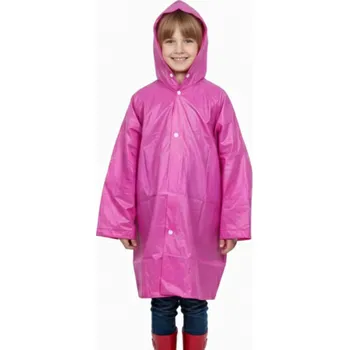 Pláštěnka Kugo P7815 Dívčí pláštěnka tm.růžová
