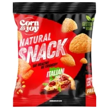 Chips Corn & Joy Bezlepkový Snack kukuřičný s příchutí pizzy (40g)