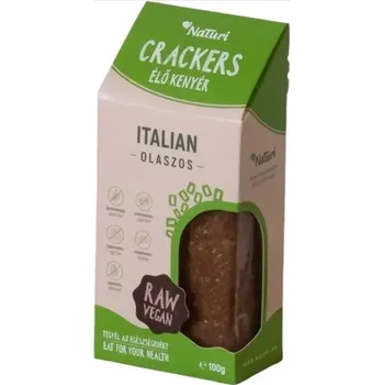 Chips NaTuri Bezlepkové Raw Crackers Zeleninové tenké plátky talianske (100g)