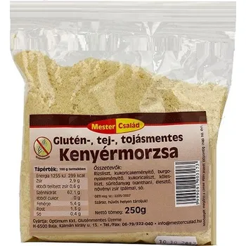 Chlebová směs Mester család Bezlepková strouhanka (250g)