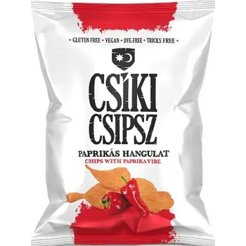 Chips Csíki Chips Bezlepkové bramborové chipsy s paprikovou příchutí (50g)