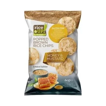 Chips Rice Up Bezlepkový rýžový chips s medově hořčicovou příchutí (60g)