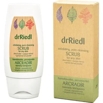 Přípravek na čištění pleti a oči drRiedl Jemný pleťový peeling na odstranění odumřelých buněk a čištění pórů (100ml)