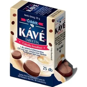 Dulcit Kávové tablety s obsahem kofeinu ve formě bonbonů (25ks)