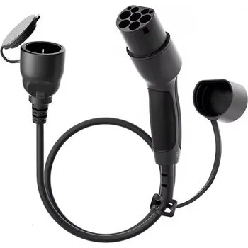 Adaptér Type2 / Schuko Adaptér pro nabíjecí stanici EV AK-SC-E28 samec – samice 16A 60cm