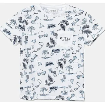 Chlapecké tričko Dětské bavlněné tričko Guess N5GI02.K8HM4.PPYA modrá 05X, vel. 113-118