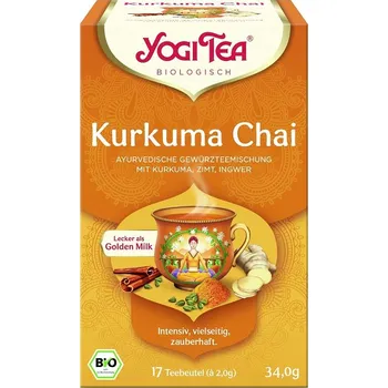 Čaj Yogi Tea® Bio Ajurvédský čaj s kurkumou, skořicí a zázvorem (17ks)