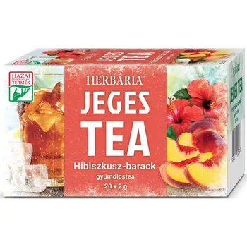 Sušené ovoce Herbária Ledový čaj zelený ibišek a broskev (20ks)