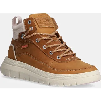 Dámské tenisky Semišové sneakers boty Palladium PALLAFLEX CUFF WARM 94339.252.M hnědá 82X, EUR 38