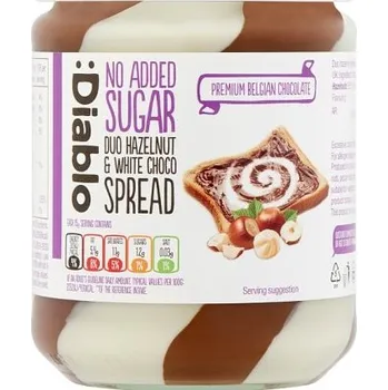 Diablo lískooříšková krém s bílou čokoládou se sladidlem (350g)