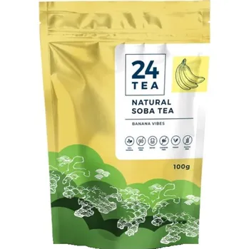 24Tea Natural Soba Tatarská pohanka (Fagopyrum esculentum) – pohankový čaj s banánovou příchutí (100g)