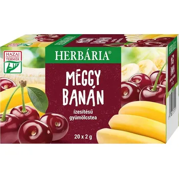 Sušené ovoce Herbária Ovocný čaj s příchutí višeň a banán porcovaný (20ks)