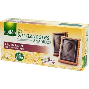 Gullon Choco Tablet Black Sušenky s tmavou čokoládou se sladidlem (150g)