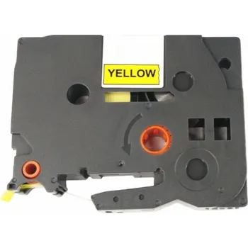 Pásek do tiskárny Allprint pro Brother TZE-611, TZ-611, 6mm x 8m, černý tisk / žlutý podklad