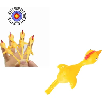 Gumová hračka ZÁBAVNÝ KUŘÁTKO – PRAK na střílení 10 cm – 1 ks Varianta: 20 ks