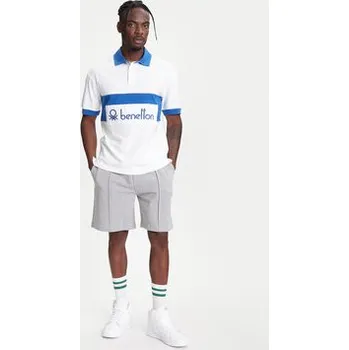 United Colors Of Benetton Polokošile 3MCYU301U Bílá Regular Fit S