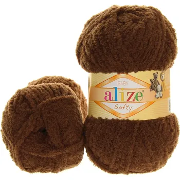 Galanterie Alize Softy 493 čokoládová