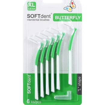 Zubní kartáček SOFTdent Butterfly 0,8 mm, 6 ks