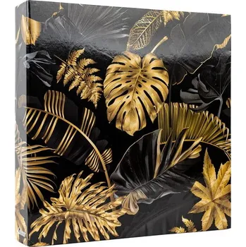 Fotoalbum Lotmar Fotoalbum monstera zlaté listy 34 x 34 cm 500 fotografií